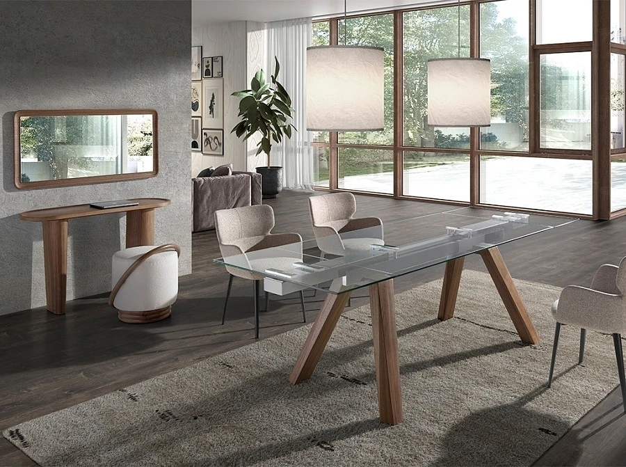 Настен. зеркало 3248/415-G в раме из ореха - фото 7