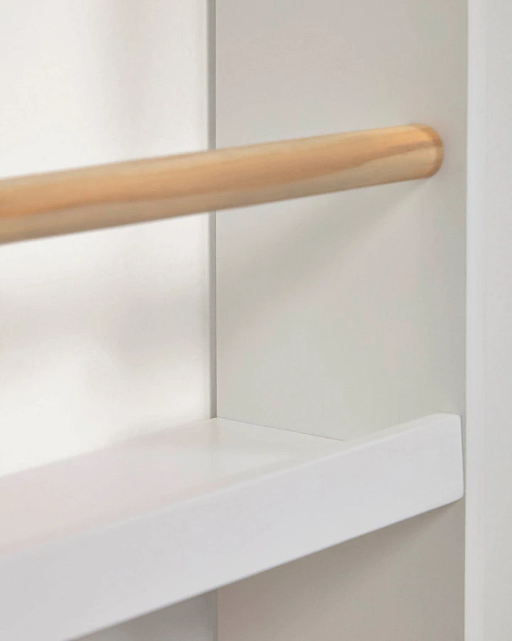 Стеллаж Gopi из массива сосны FSC с натуральной и белой отделкой 50 x 60 см - фото 7