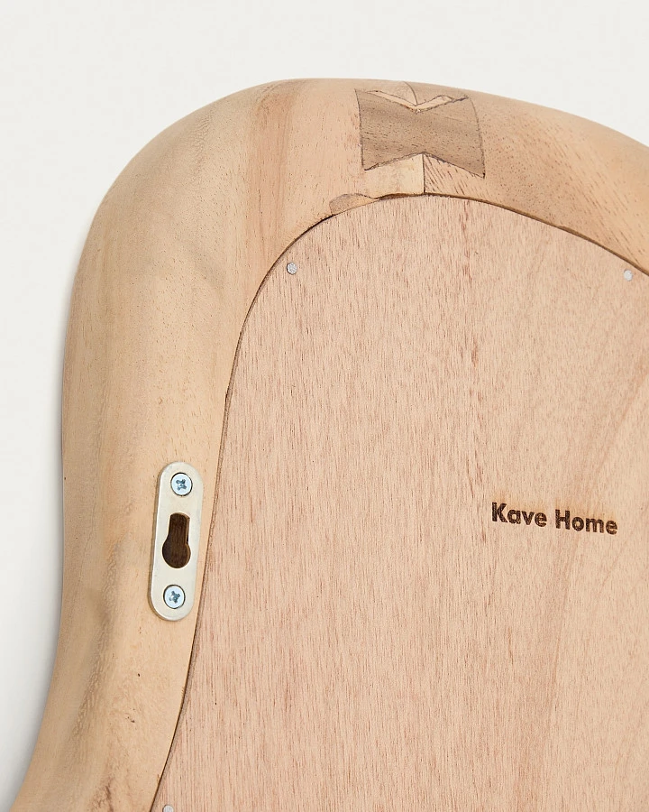 Selem Зеркало в деревянной раме с натуральной отделкой 68 x 44 см - фото 4