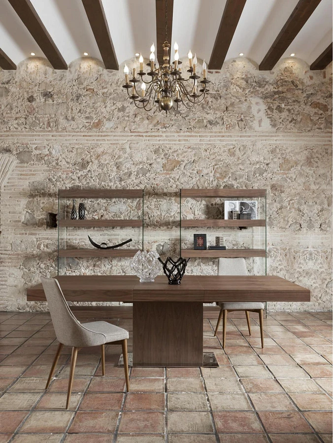 Стул Calidez DC631 /4032 с обивкой из ткани и ножками цвета ореха - фото 2