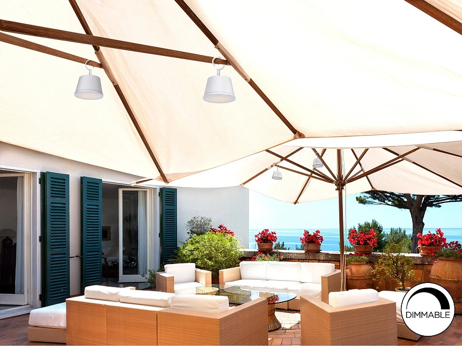 Cuco Уличная настольная лампа LED белая - фото 12