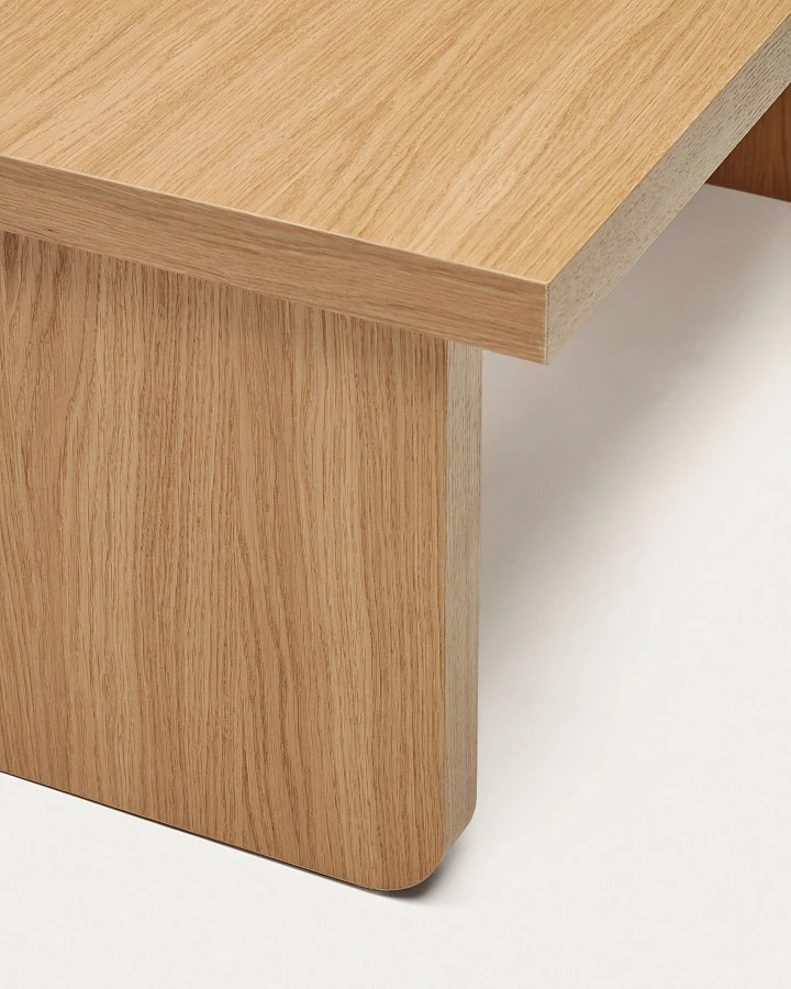 Oaq Журнальный столик из дубового шпона с натуральной отделкой 82 x 60 см - фото 7