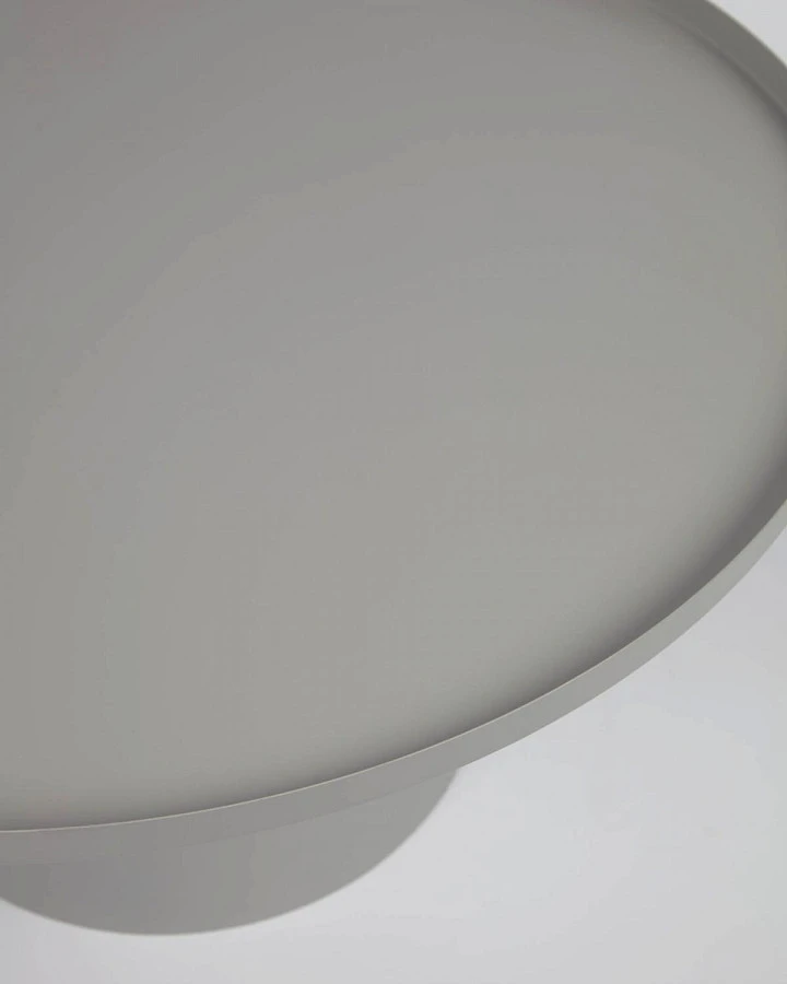 Круглый журнальный столик Fleksa серый 72см - фото 14