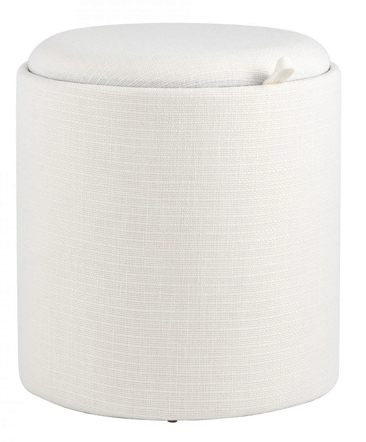 Пуф-столик с ящиком Хюгге S рогожка белый
