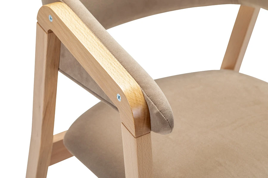 Кресло Dalia Soft Beige/Натур - фото 6