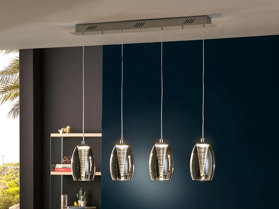 Подвесной светильник Nebula 4L LED хром - фото 4