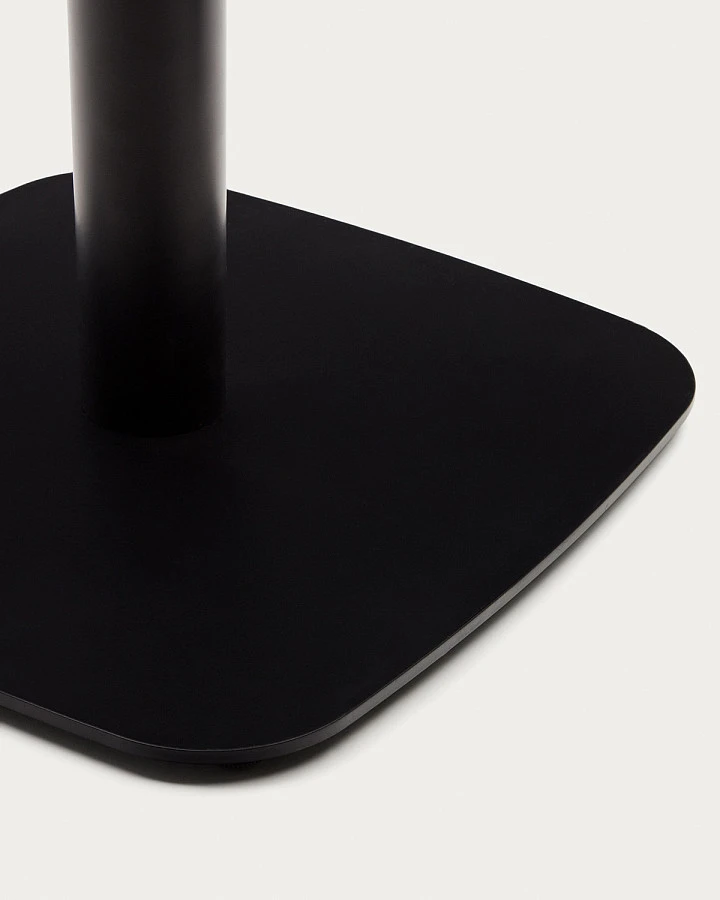 Dina садовый стол бел./черн.меатлл Ø60x96см - фото 4