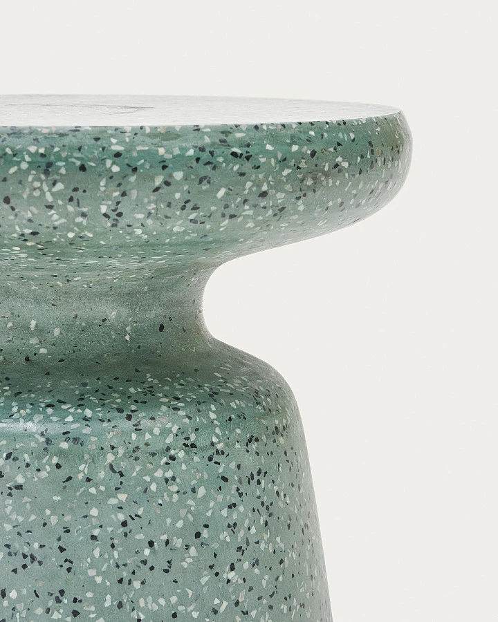 Приставной стол Mesquida зел. терраццо Ø39 - фото 6