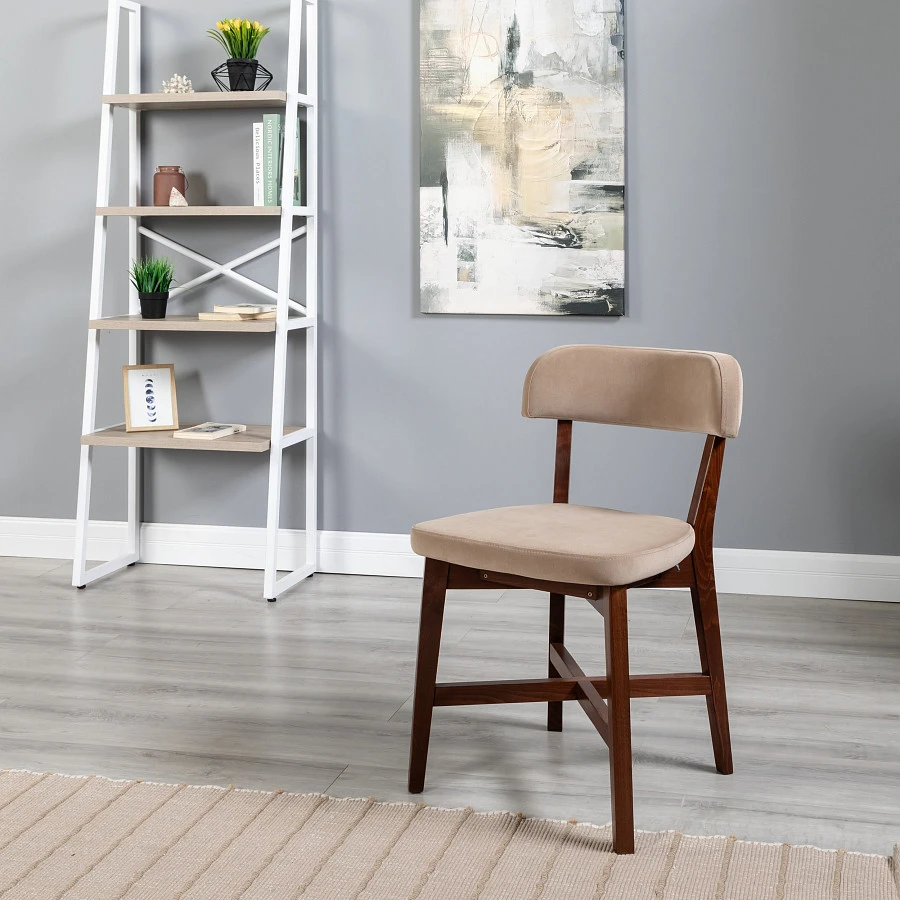 Стул Frank Pro Diag Beige/Темный орех - фото 8