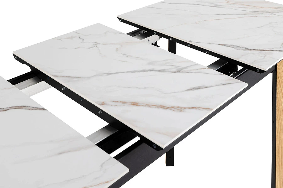 Стол раздвиж. Combi Ceramic 120-150 Automatic Natur//Light marble - фото 6