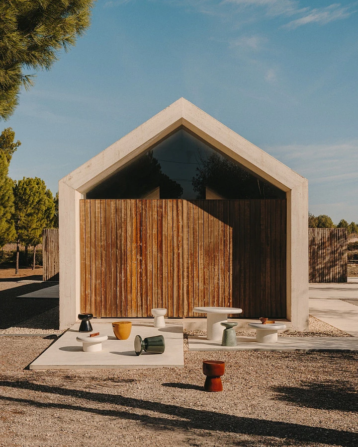 Приставной стол Mesquida зел. терраццо Ø39 - фото 2