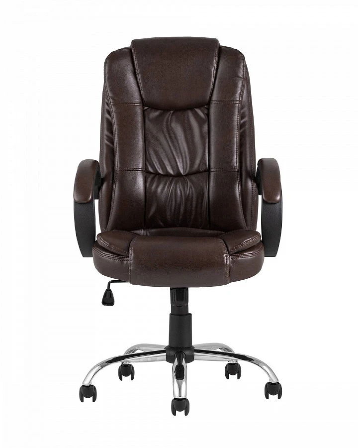 Кресло руководителя TopChairs Atlant коричневое - фото 5