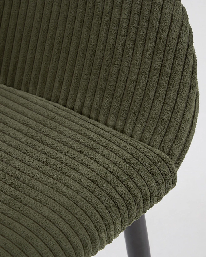 Стул Konna темно-зеленый/сталь,черный - фото 6