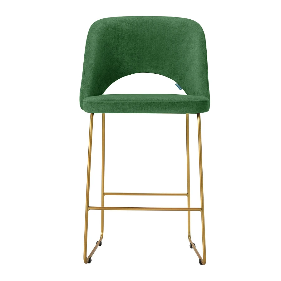 Кресло полубар Lars зелёный/Линк золото - фото 2