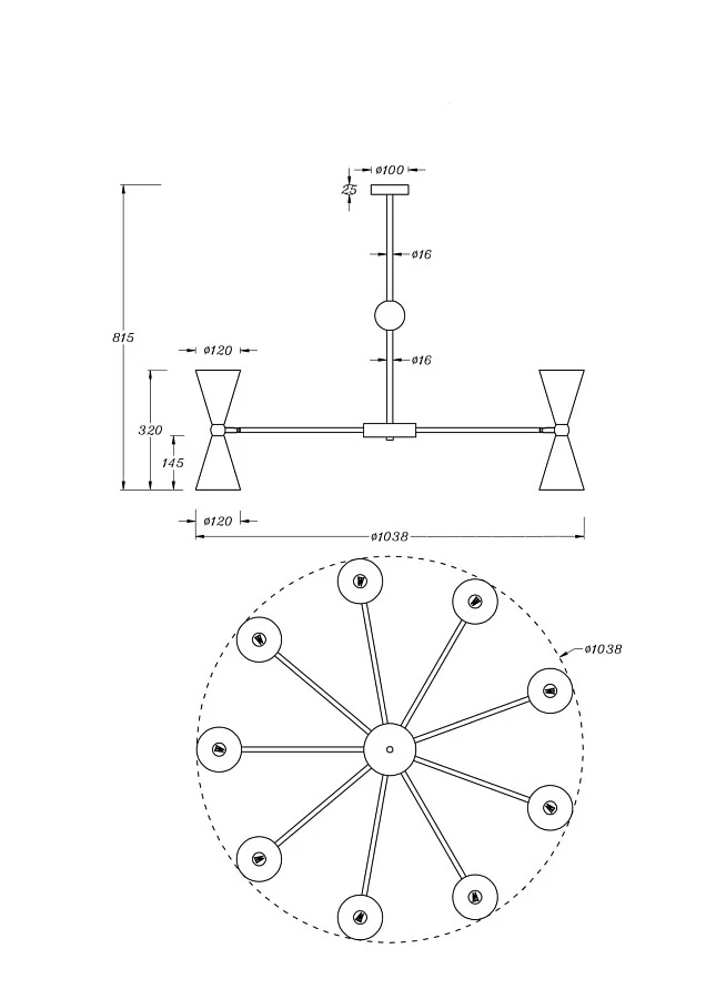 Подвесной светильник Maytoni MOD108PL-18WG - фото 3