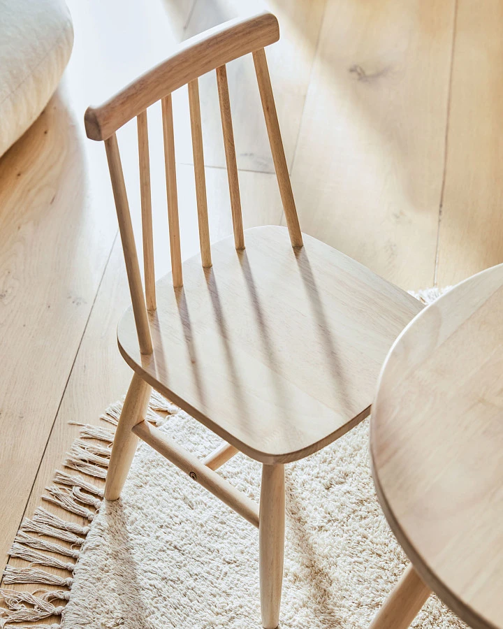 Круглый детский стол Dilcia из массива каучука Ø 55 см - фото 2