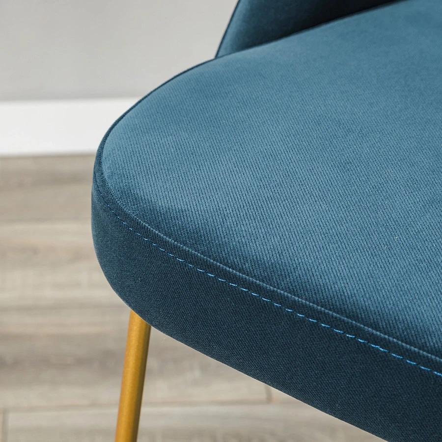Кресло полубар Lars Diag blue/Линк золото - фото 12