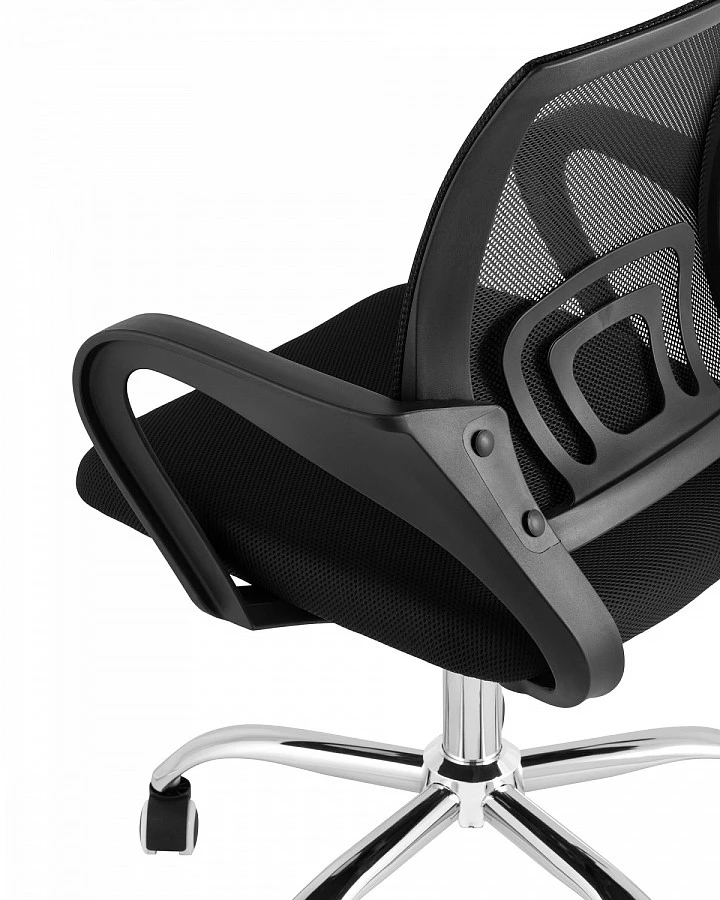 Кресло офисное TopChairs Simple New черный - фото 4