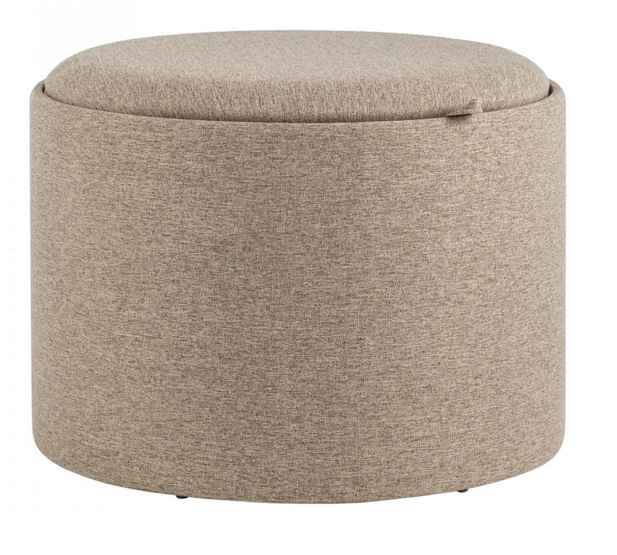 Пуф-столик с ящиком Хюгге L рогожка бежевый