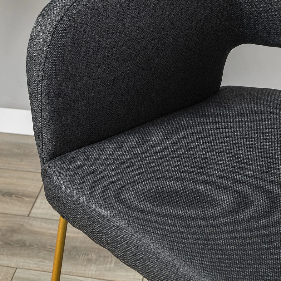 Кресло полубар Oscar тёмно-серый/Линк золото - фото 9