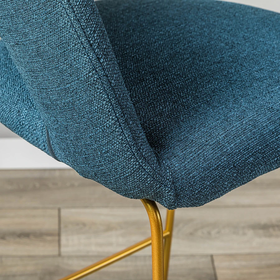Кресло Бар. Hugs синий/Линк золото - фото 9