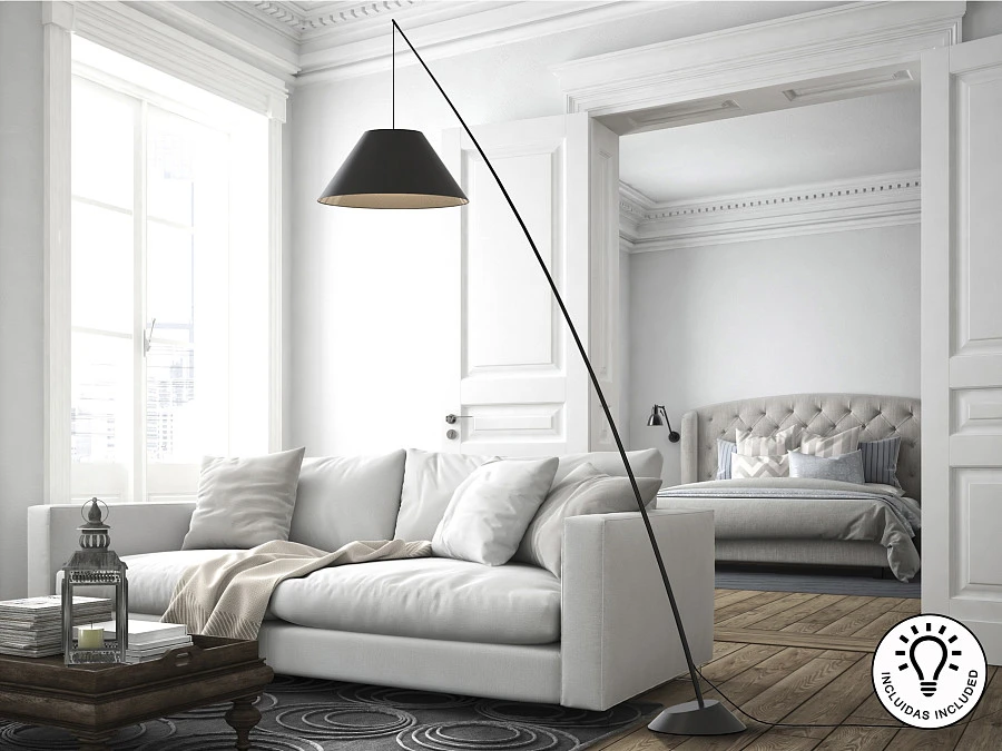 Торшер Junco черный - фото 4