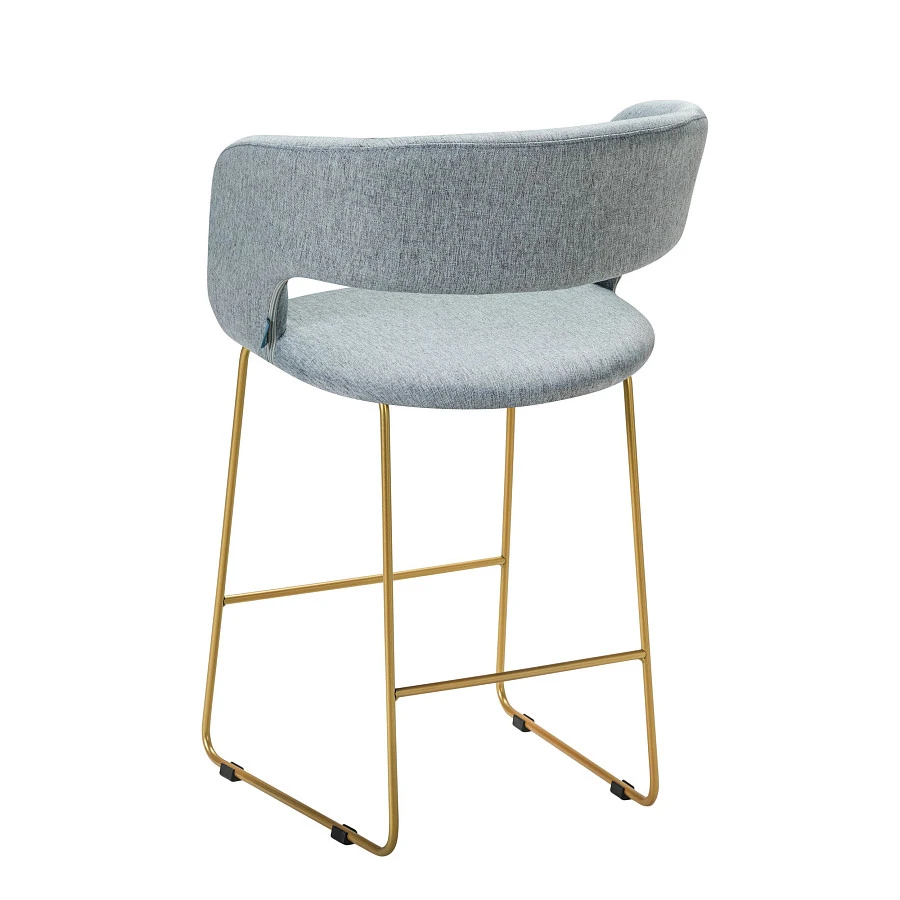 Кресло полубар Hugs св.сер/Линк золото - фото 3