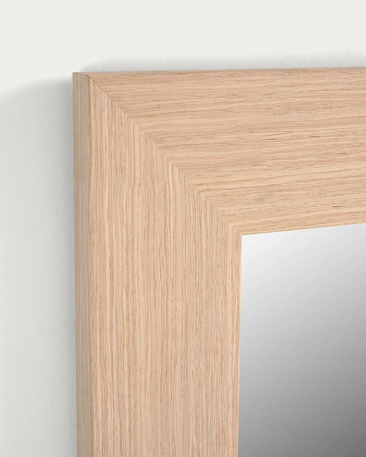 Зеркало Yvaine натуральная отделка в широкой раме 80 x 180 cm - фото 5