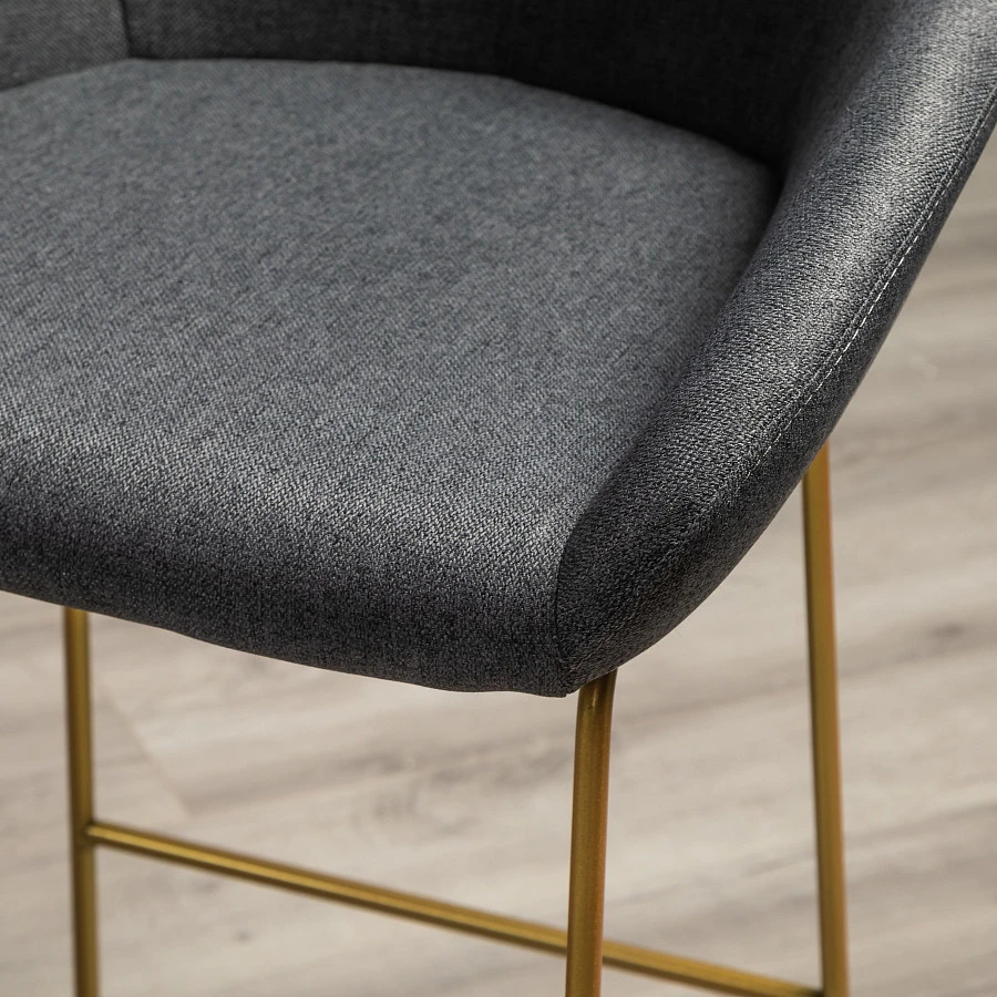Кресло полубар Kent тёмно-серый/Линк золото - фото 11