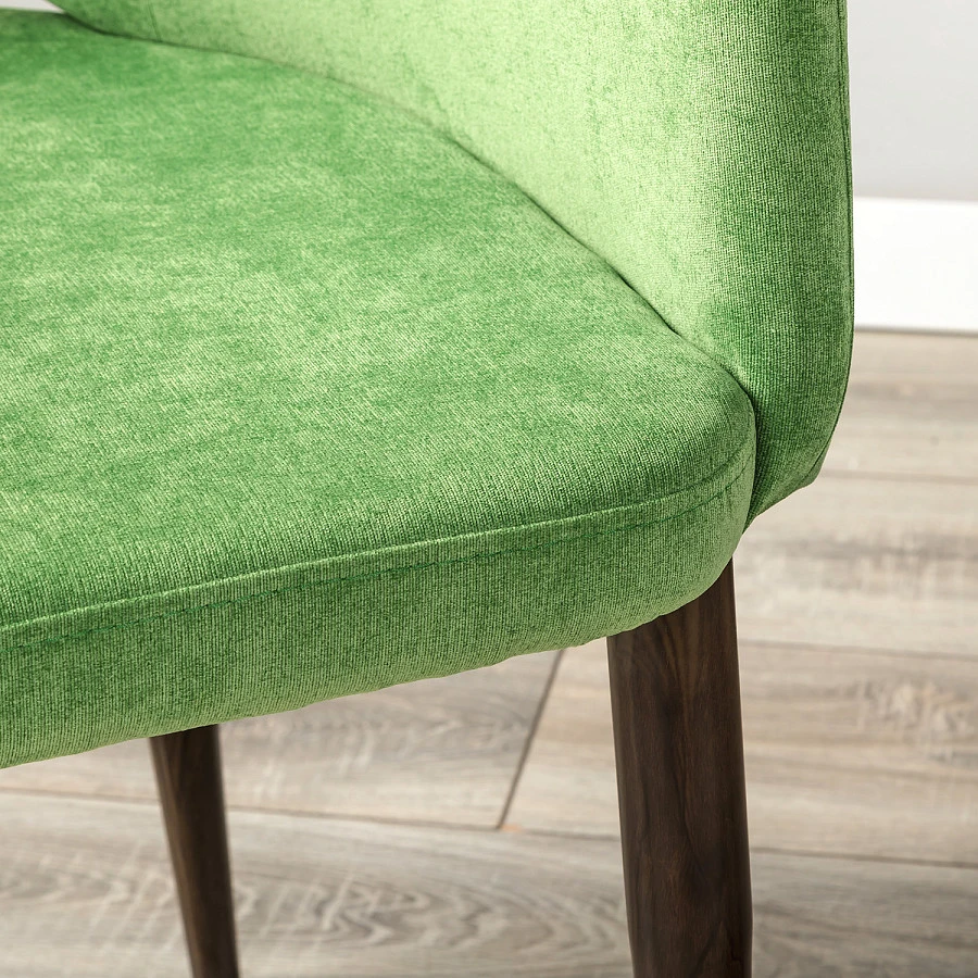 Кресло Ledger  зеленый/т. орех - фото 9