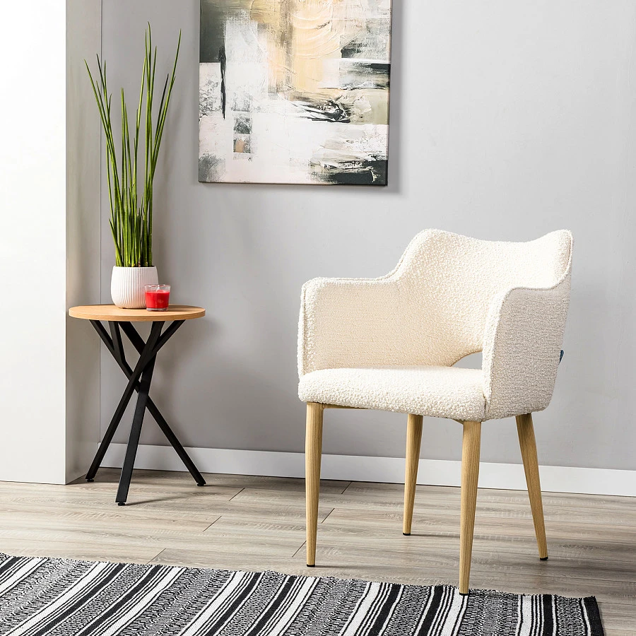 Стул Ralf Vent бежевый/нат.дуб - фото 7