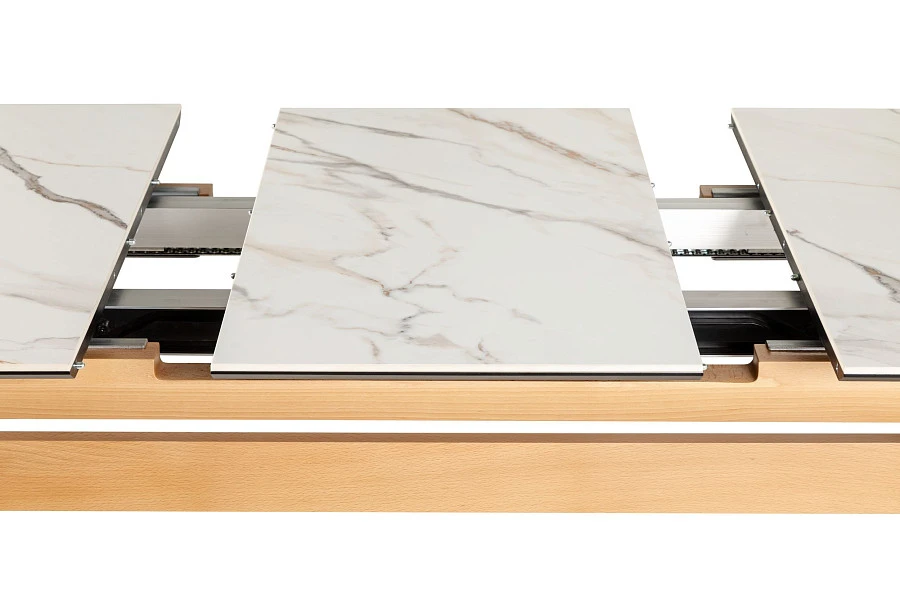 Стол раздвиж. Нарвик Ceramic  140-180 Automatic Natur/Light marble - фото 3