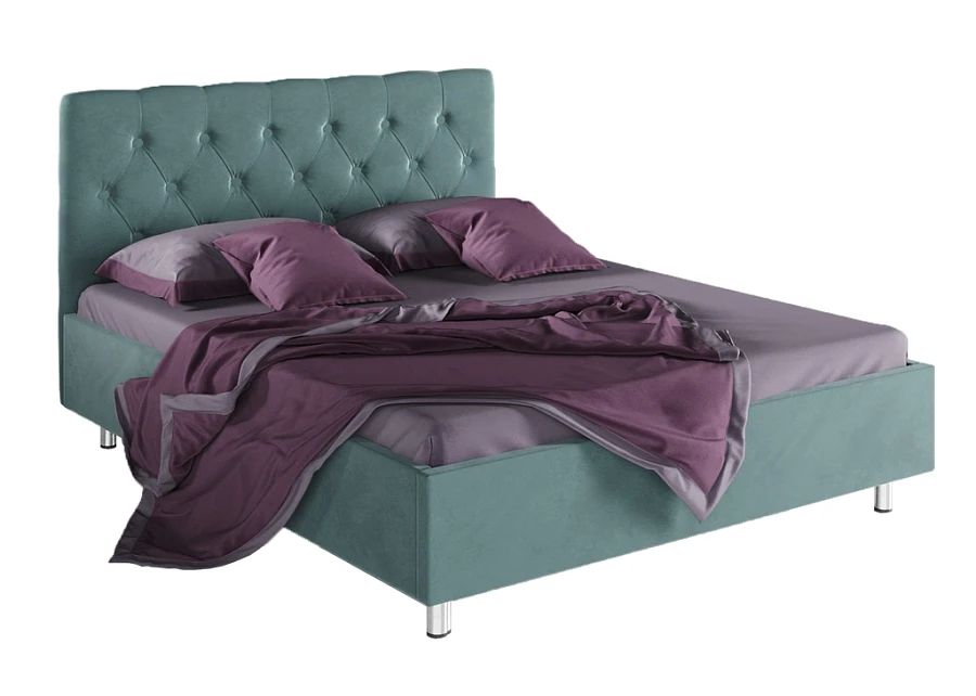 Кровать Фрейлина  200х200 цвета морской волны