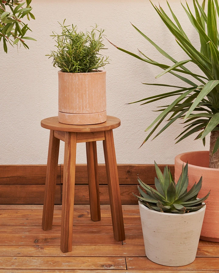 Amel Уличный табурет из массива дерева акации - фото 2