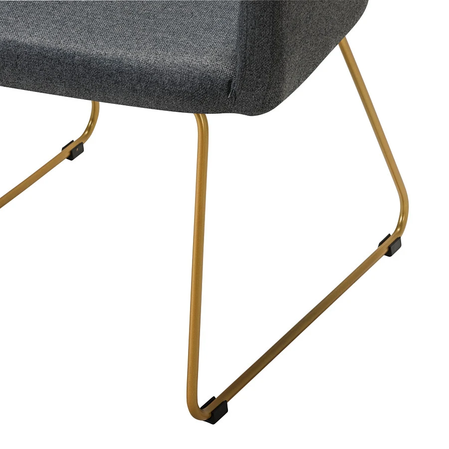 Кресло Oscar тёмно-серый/Линк золото - фото 5