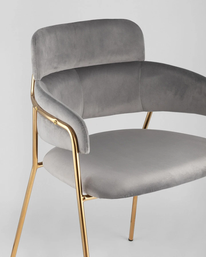 Стул Полин светло-серый - фото 8