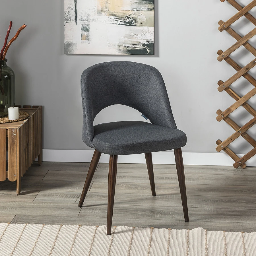 Стул Lars тёмно-серый/т.орех - фото 8