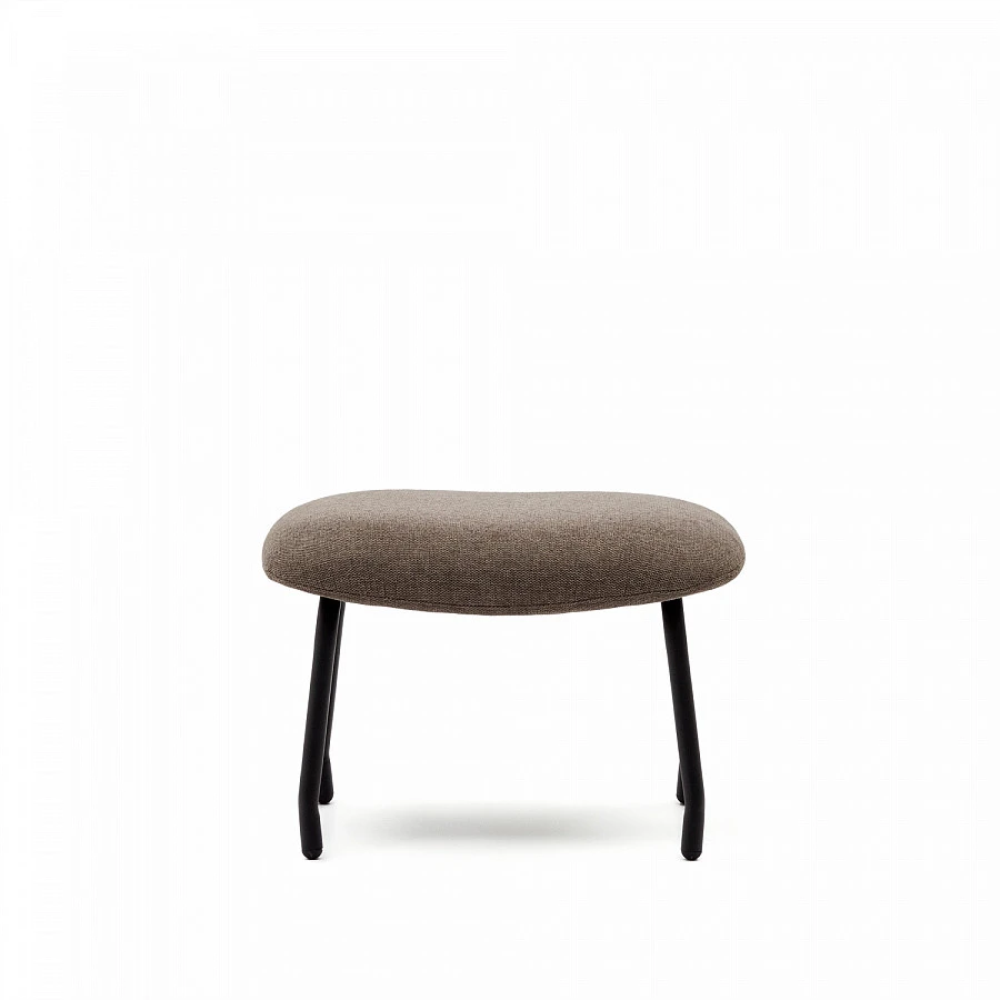 Belina Пуф св.-кор. синель/черн.сталь - фото 4