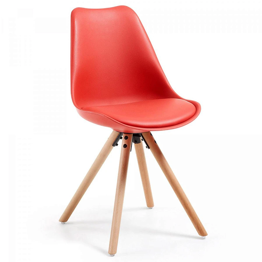 Стул Lars красный пластик