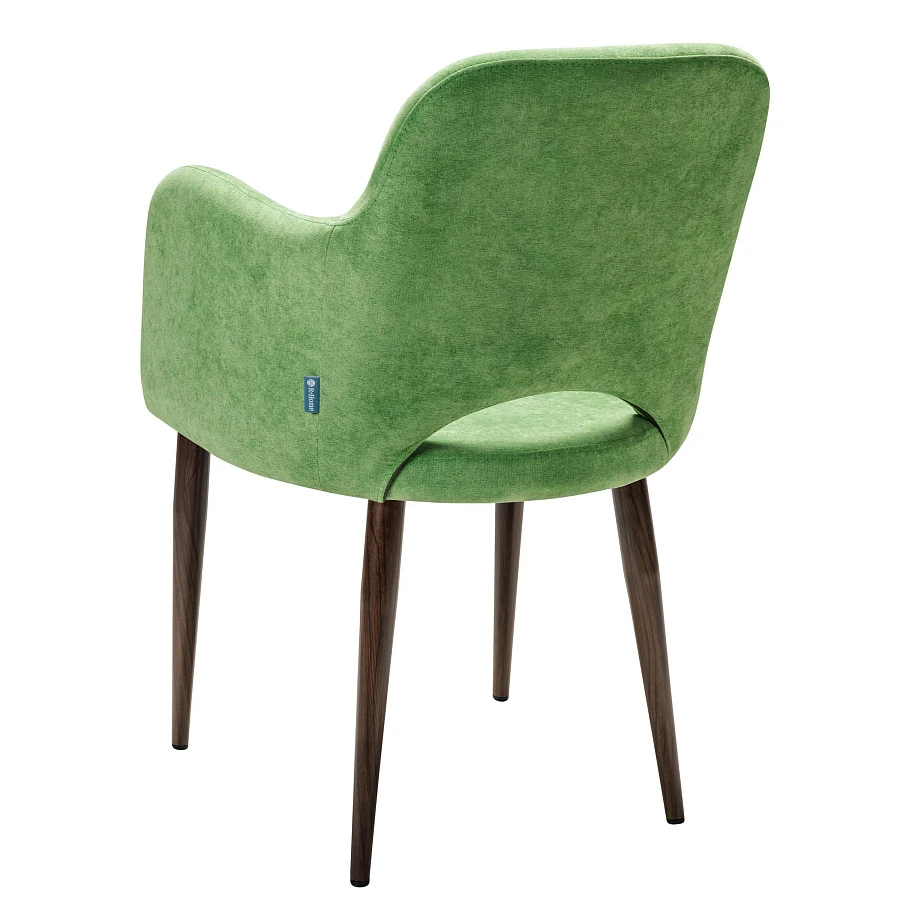 Кресло Ledger  зеленый/т. орех - фото 3