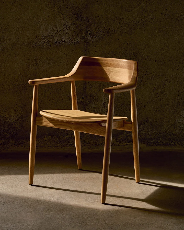 Стул Fondes из массива дуба с натуральной отделкой FSC Mix Credit - фото 2