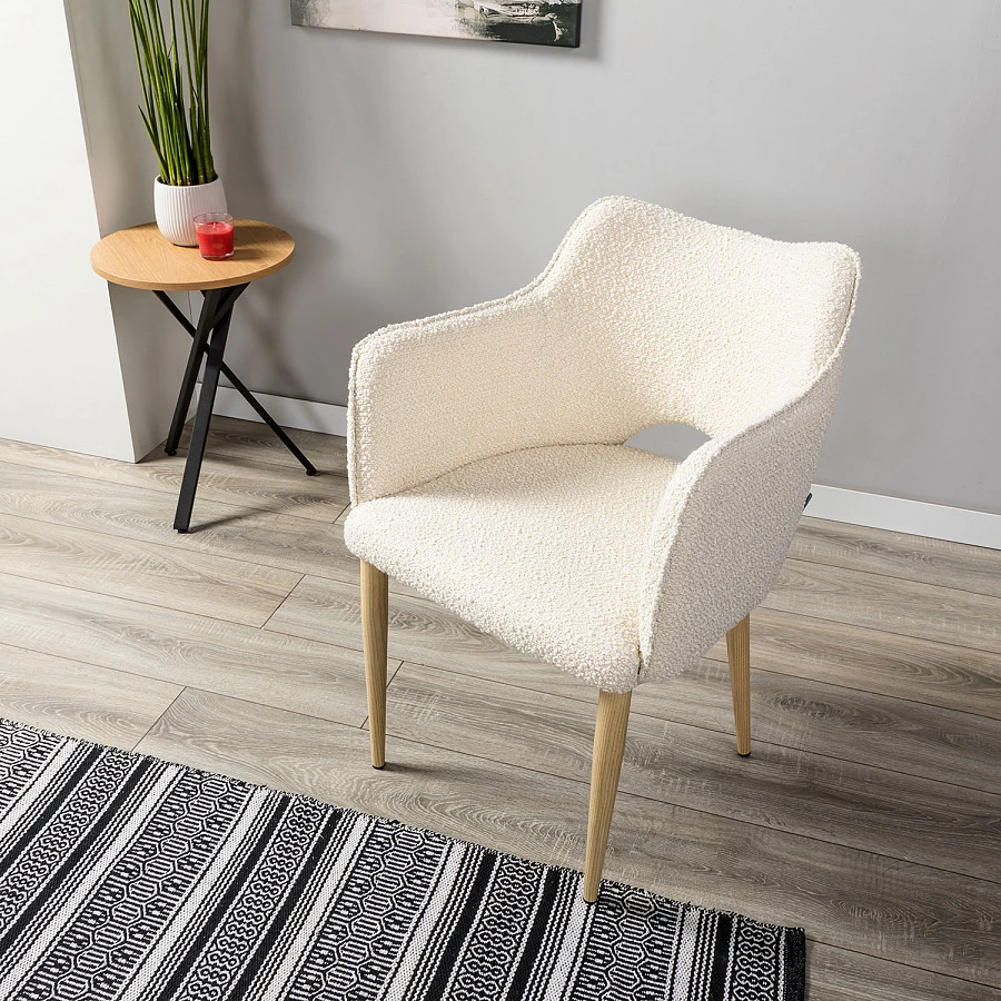 Стул Ralf Vent бежевый/нат.дуб - фото 8