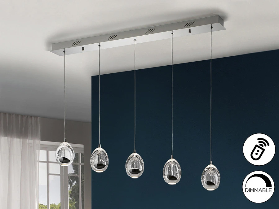 Подвесной светильник Rocio 5L хром DIMMABLE - фото 4