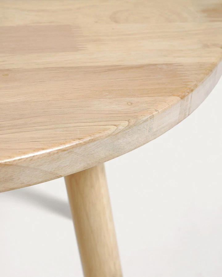 Круглый детский стол Dilcia из массива каучука Ø 55 см - фото 12