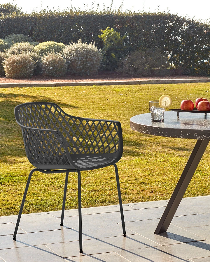 Стул-кресло Quinn темно-серый - фото 4