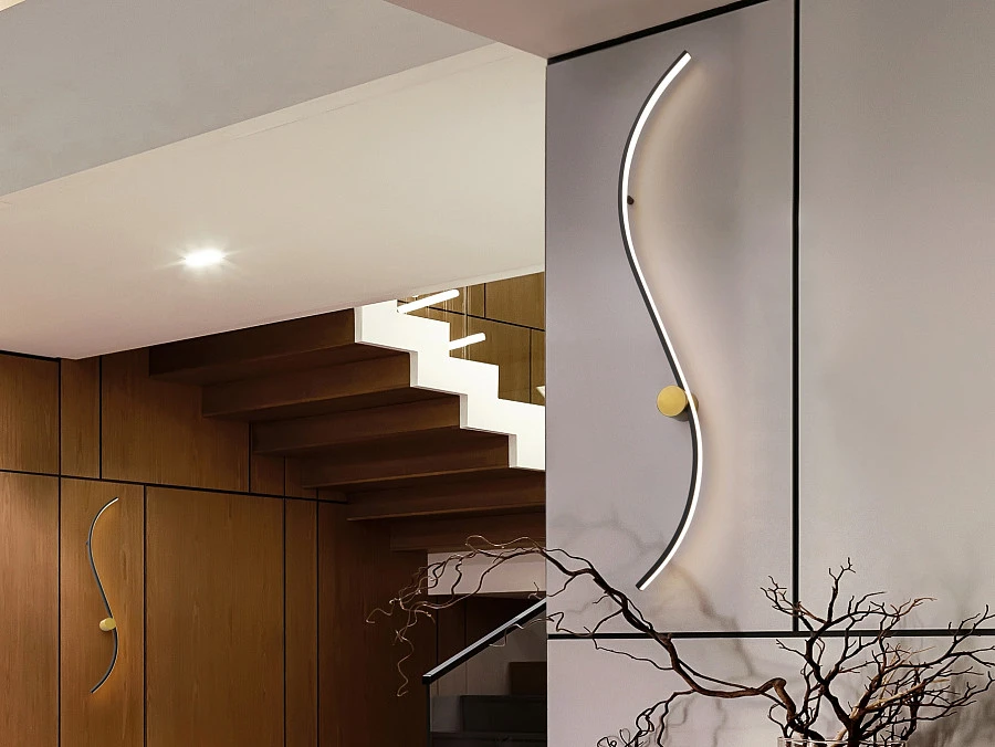 Siloe Настенный светильник черный/золотой - фото 4