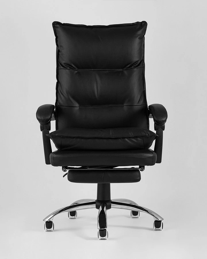 Кресло руководителя TopChairs Alpha черное - фото 4