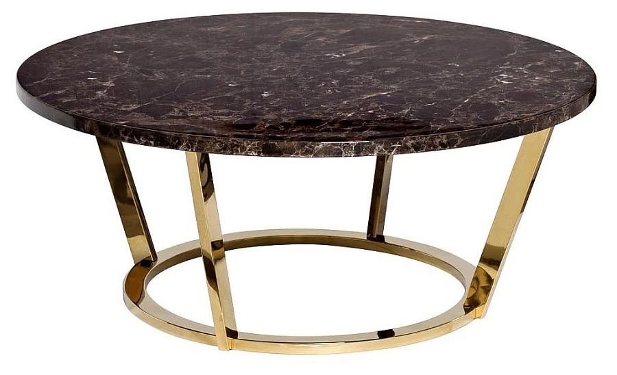 Стол журнальный Dark Emperador  d100*40,6см