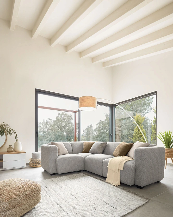 Круглое зеркало Alum из массива минди 80 см - фото 3