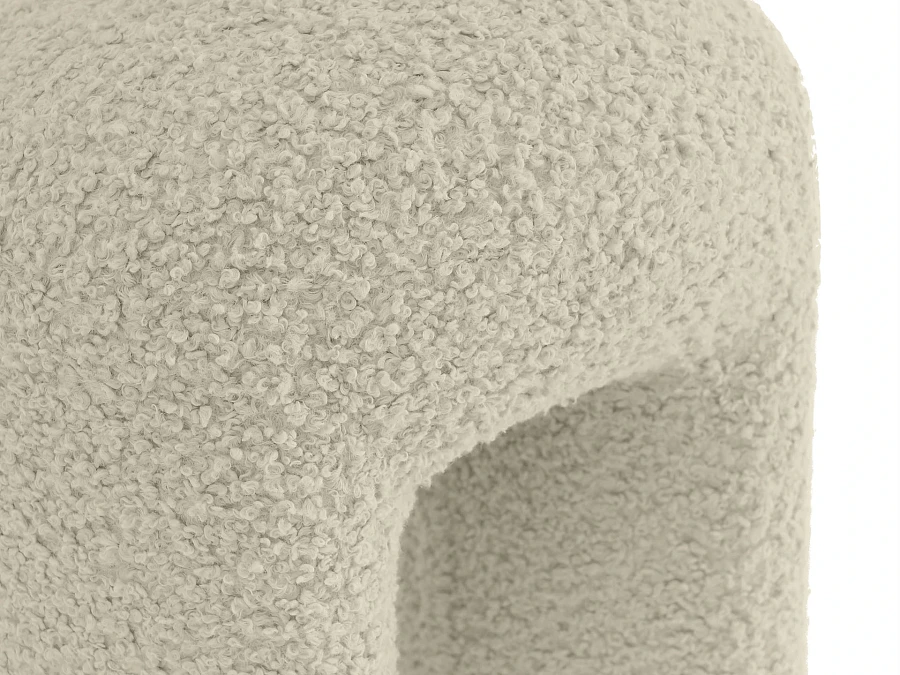 Пуф Shaggy бежевый - фото 5